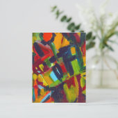 Kandinsky 304 Colorful Abstract Artwork Briefkaart (Staand voorkant)