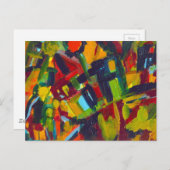 Kandinsky 304 Colorful Abstract Artwork Briefkaart (Voorkant / Achterkant)