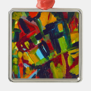 Kandinsky 304 Colorful Abstract Artwork Metalen Ornament