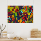 Kandinsky 304 Colorful Abstract Artwork Poster (Keuken)