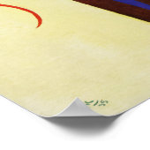 Kandinsky aangevuld bruin Abstract schilderij Poster (Hoek)