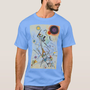 Kandinsky Absract Expressionist Carolina Blue T-shirt