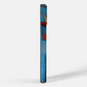 Kandinsky Abstract Blauw Sinaasappel Kunstverf Case-Mate iPhone Case (Achterkant / Rechts)