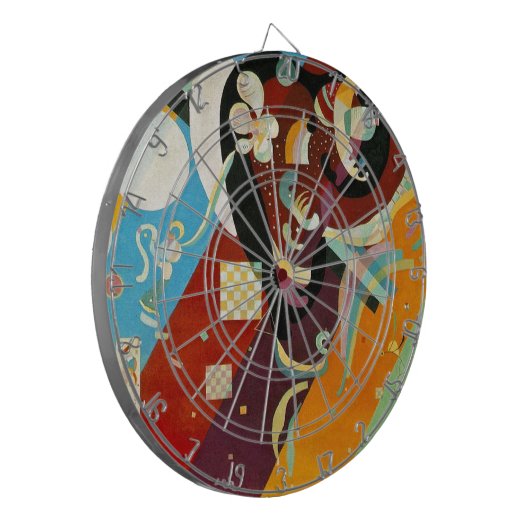 Kandinsky Abstract Compositon IX Dartbord (Voorkant Links)