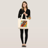 Kandinsky Abstract Compositon IX Grote Tote Bag (Voorkant (model))