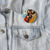 Kandinsky Abstract Compositon IX Ronde Button 5,7 Cm (In situ)