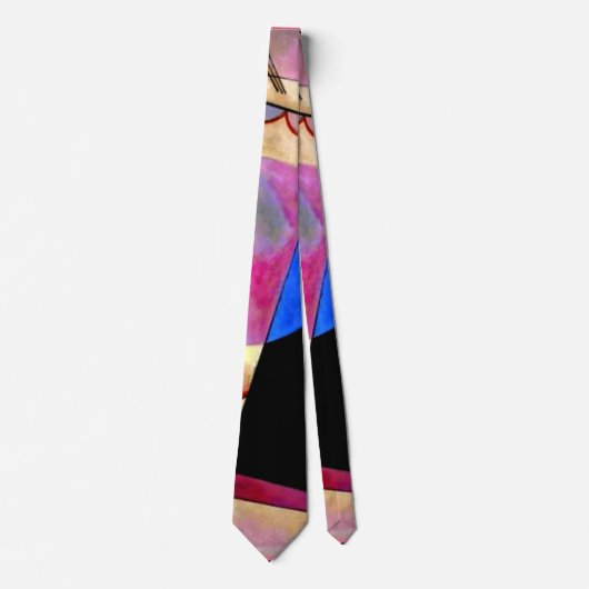 Kandinsky - Abstract Cubisme met Pinks en Blues Stropdas (Voorkant)