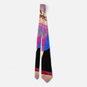Kandinsky - Abstract Cubisme met Pinks en Blues Stropdas (Achterkant)