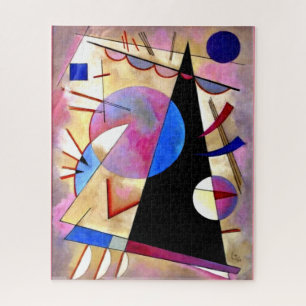 Kandinsky - Abstract Kubisme met Roze en Blauw Legpuzzel