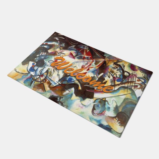 Kandinsky Abstract Modern Art Professional Welkom Deurmat (Schuin)