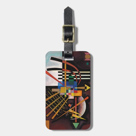 Kandinsky Abstract schilderen Klassiek kunstwerk Bagagelabel (Voorkant verticaal)