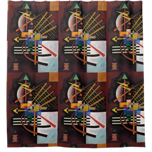 Kandinsky Abstract schilderen Klassiek kunstwerk Douchegordijn (Voorkant)