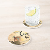 Kandinsky Abstract Zandsteen Onderzetter (Zijkant)