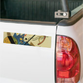 Kandinsky Abstracte cirkels Bumpersticker (Op Truck)