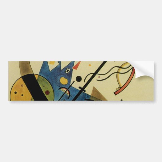 Kandinsky Abstracte cirkels Bumpersticker (Voorkant)