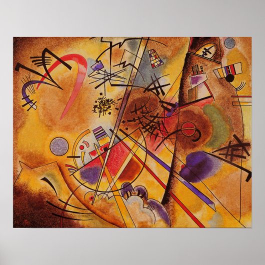 Kandinsky Abstracte Cirkels Canvas Schilderij Artw Poster (Voorkant)
