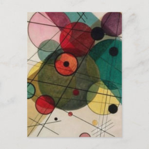 Kandinsky Abstracte cirkels in een cirkel Briefkaa Briefkaart