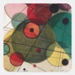 Kandinsky Abstracte cirkels Sticker