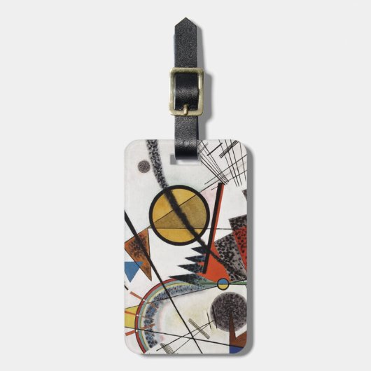 Kandinsky Abstracte compositie kunstwerk Bagagelabel (Voorkant verticaal)