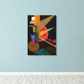 Kandinsky - Abstracte interpretatie Canvas Afdruk (Insitu (Houten vloer))