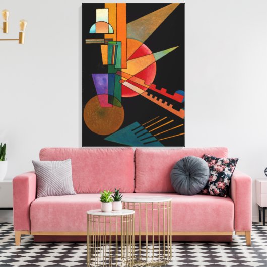 Kandinsky - Abstracte interpretatie Canvas Afdruk (Insitu (Woonkamer))