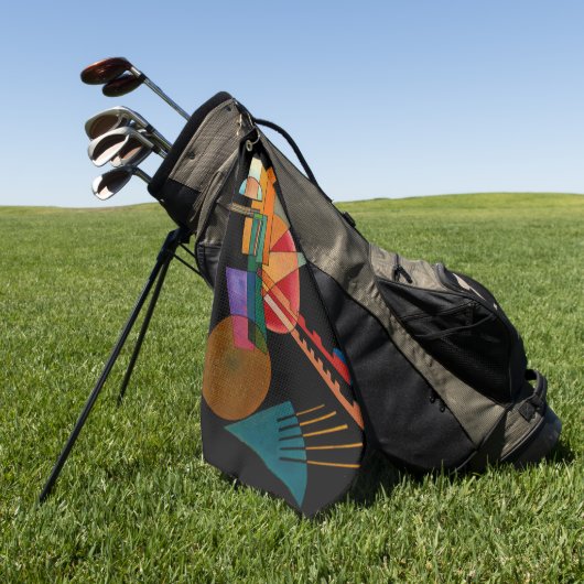 Kandinsky - Abstracte Interpretatie Golfhanddoek (Groen)