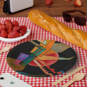 Kandinsky - Abstracte Interpretatie Papieren Bordje