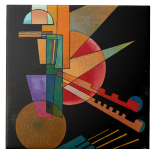 Kandinsky - Abstracte interpretatie Tegeltje