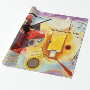 Kandinsky Abstracte kunst vormen blauw rood geel Cadeaupapier