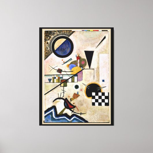 Kandinsky - Akkoorden tegen Canvas Afdruk (Voorkant)