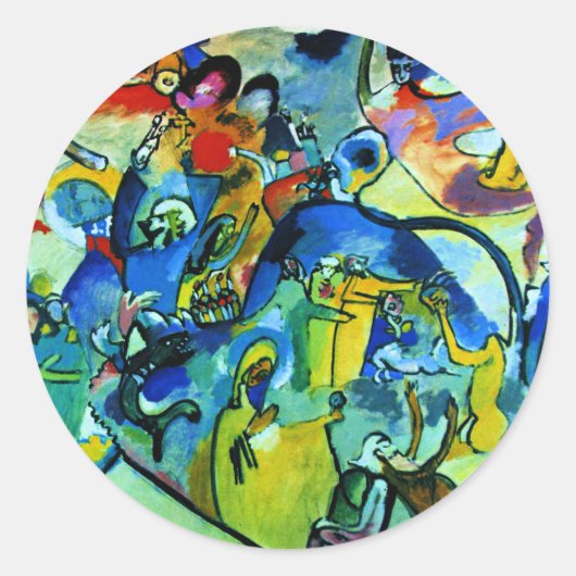 Kandinsky - All Saints Day II Ronde Sticker (Voorkant)