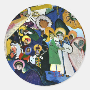 Kandinsky - Allerheiligen I Ronde Sticker