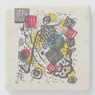 Kandinsky Bauhaus Abstract Geometrische Kleurrijke Stenen Onderzetter