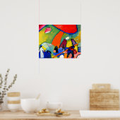 Kandinsky - Beach Scene Poster (Keuken)