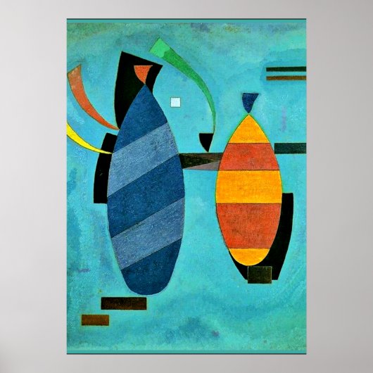 Kandinsky - Beide striped Poster (Voorkant)