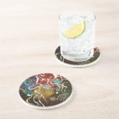 Kandinsky Beweging I Schilderen Zandsteen Onderzetter (Zijkant)