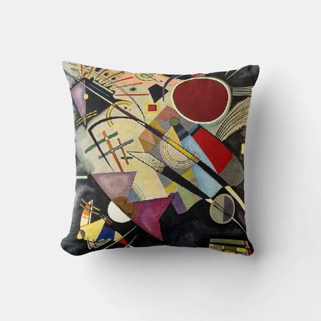 Kandinsky - Black accompanimant Kussen (Voorkant)