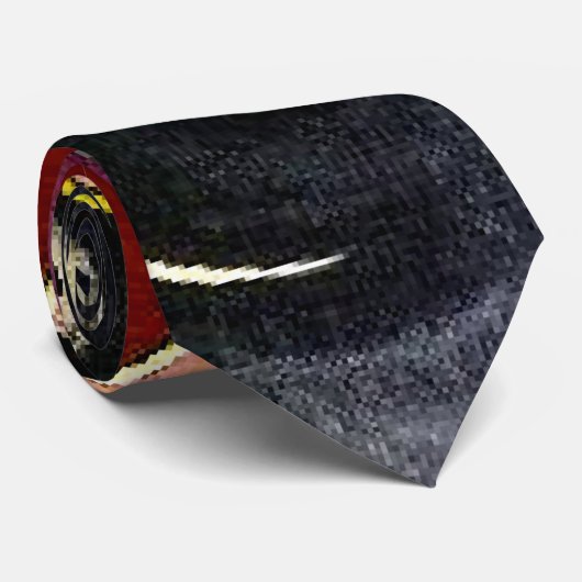 Kandinsky - Black accompanimant Stropdas (Opgerold)