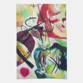 Kandinsky Black Arch Kitchen Towel Theedoek (Verticaal)