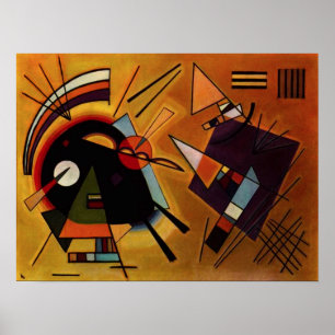 Kandinsky Black en Violet Poster