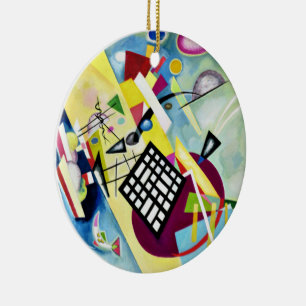 Kandinsky - Black Grid, populaire abstracte kunst, Keramisch Ornament