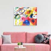 Kandinsky Black Lines Canvas Afdruk (Insitu (Woonkamer))