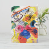 Kandinsky Black Lines Invitations Kaart (Staand voorkant)