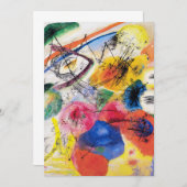 Kandinsky Black Lines Invitations Kaart (Voorkant / Achterkant)