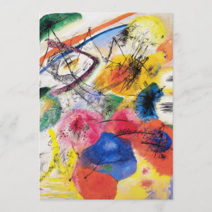 Kandinsky Black Lines Invitations Kaart