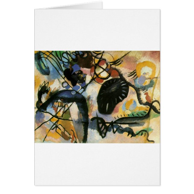 Kandinsky Black Spot Abstract Artwork (Voorkant)