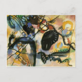 Kandinsky Black Spot Abstract Artwork Briefkaart (Voorkant)
