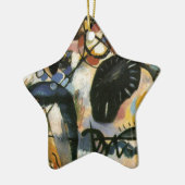 Kandinsky Black Spot Abstract Artwork Keramisch Ornament (Links)