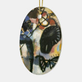 Kandinsky Black Spot Abstract Artwork Keramisch Ornament (Links)