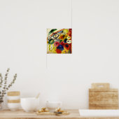 Kandinsky - Black Strokes Poster (Keuken)